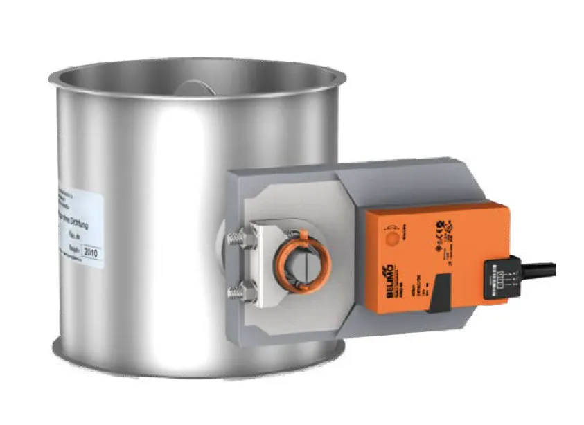 Clapet motorisable RAL 7032 - dia. 60mm