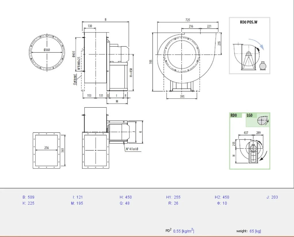 [VENT-PR360/4-2G] Ventilateur ATEX 2G PR360/4